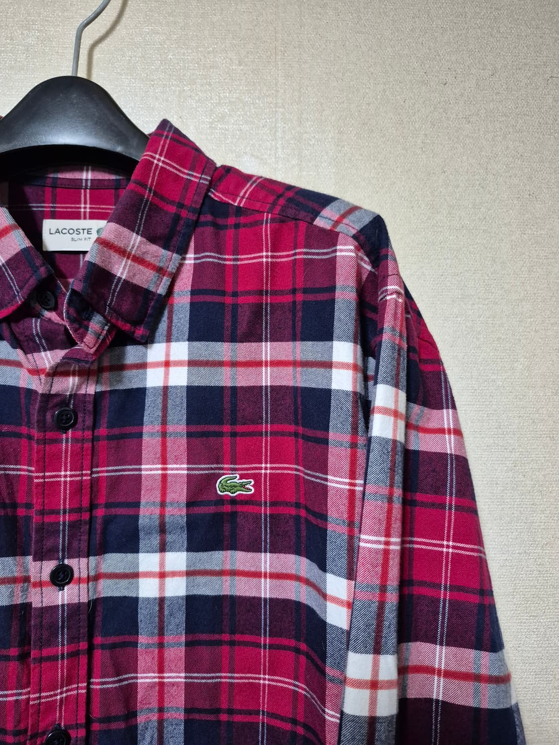 라코스테 플란넬 체크셔츠 상품이미지3