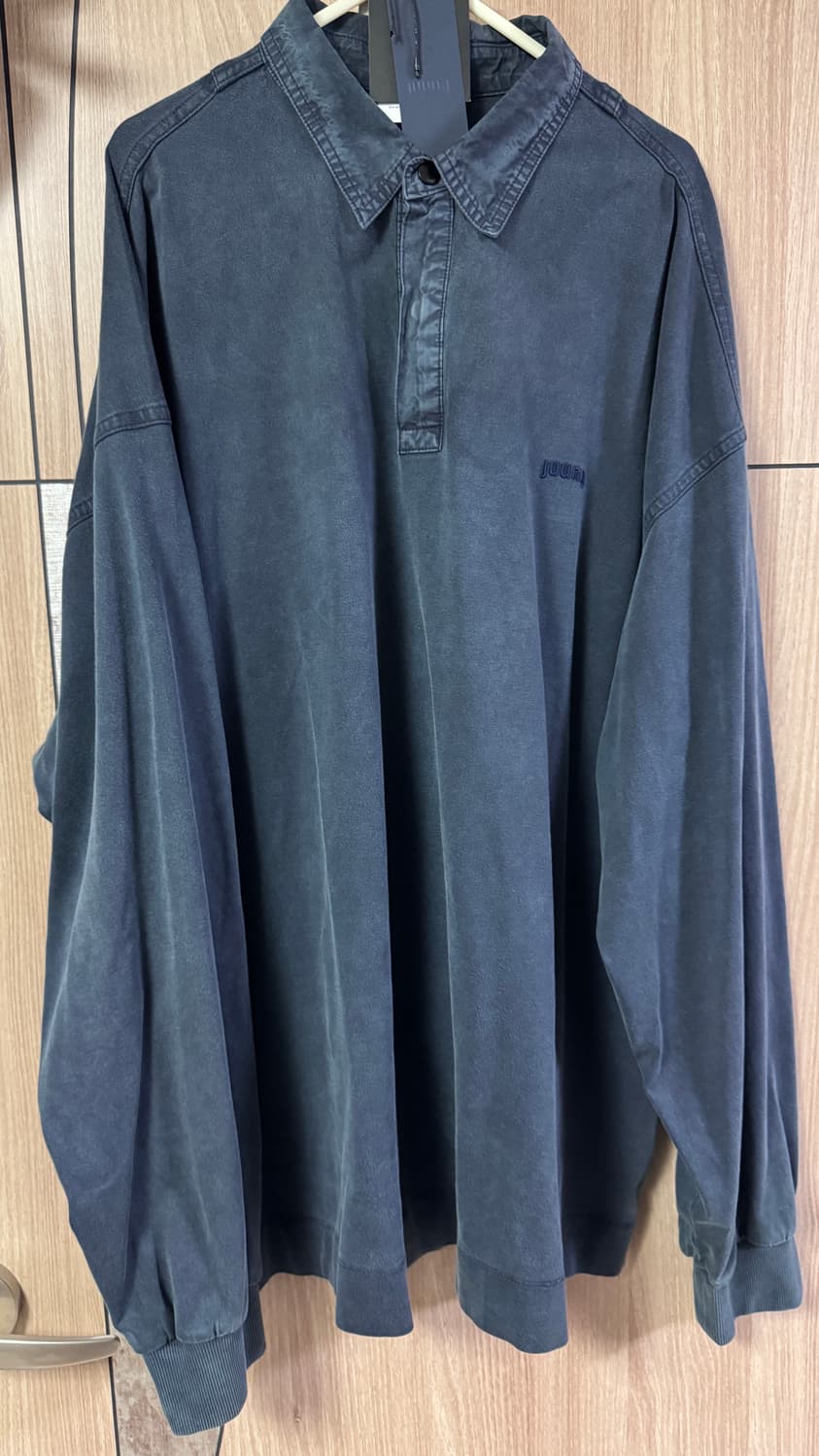 준지/24fw 다잉 폴로 롱슬리브 셔츠/m 상품이미지1