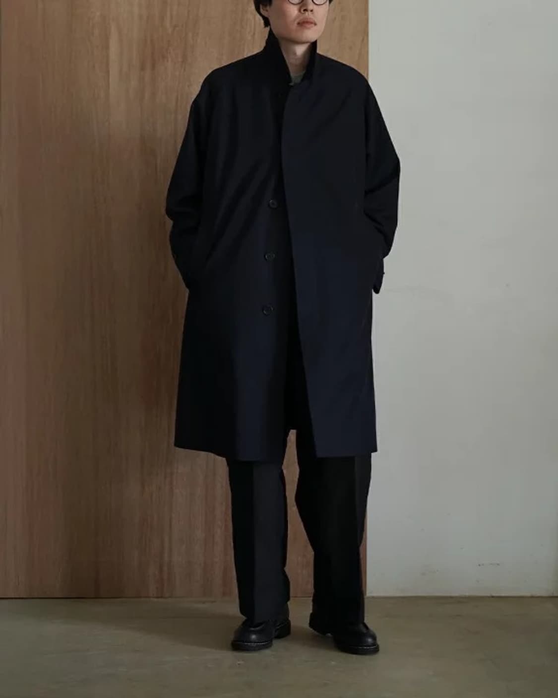 21FW 캡틴 선샤인 워커 코트 네이비 38 상품이미지10