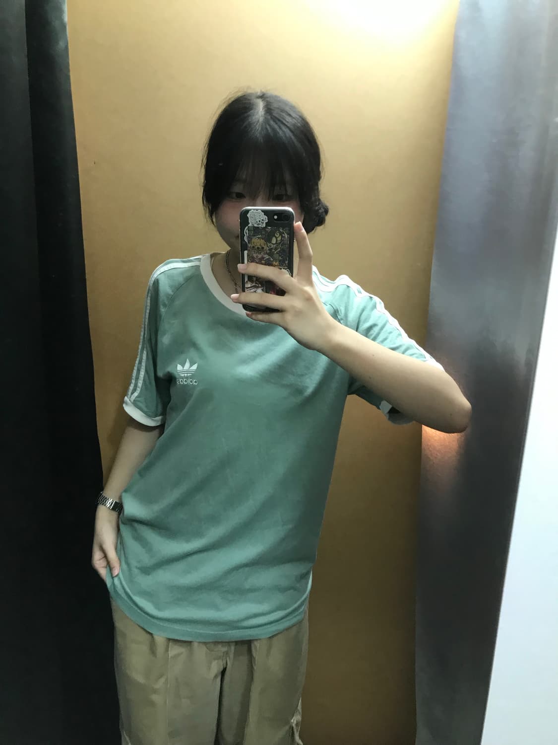 아디다스 민트색 링거 반팔티 상품이미지3