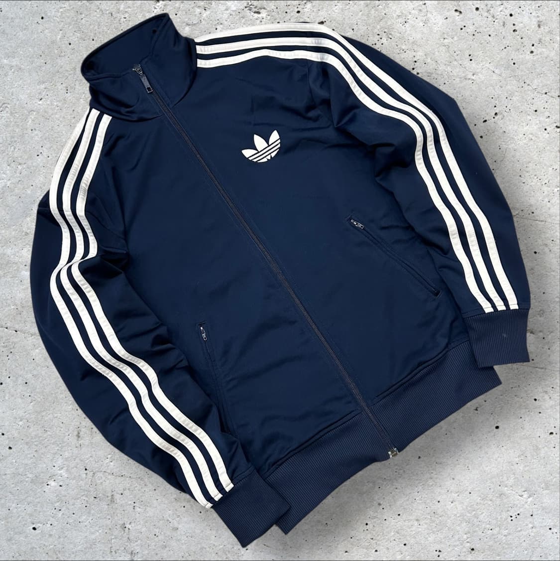 [85] 12s 아디다스 파이어버드 삼선 트랙탑 네이비 B217 상품이미지1