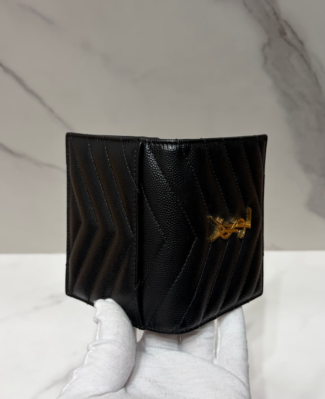 [정품] S급 생로랑 모노그램 마틀라세 반지갑 금장 상품이미지3