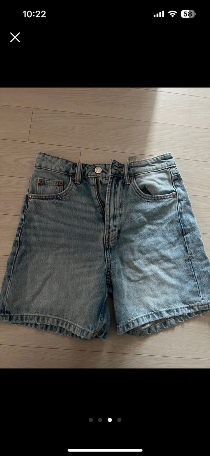 자라 데님 버뮤다팬츠 상품이미지3