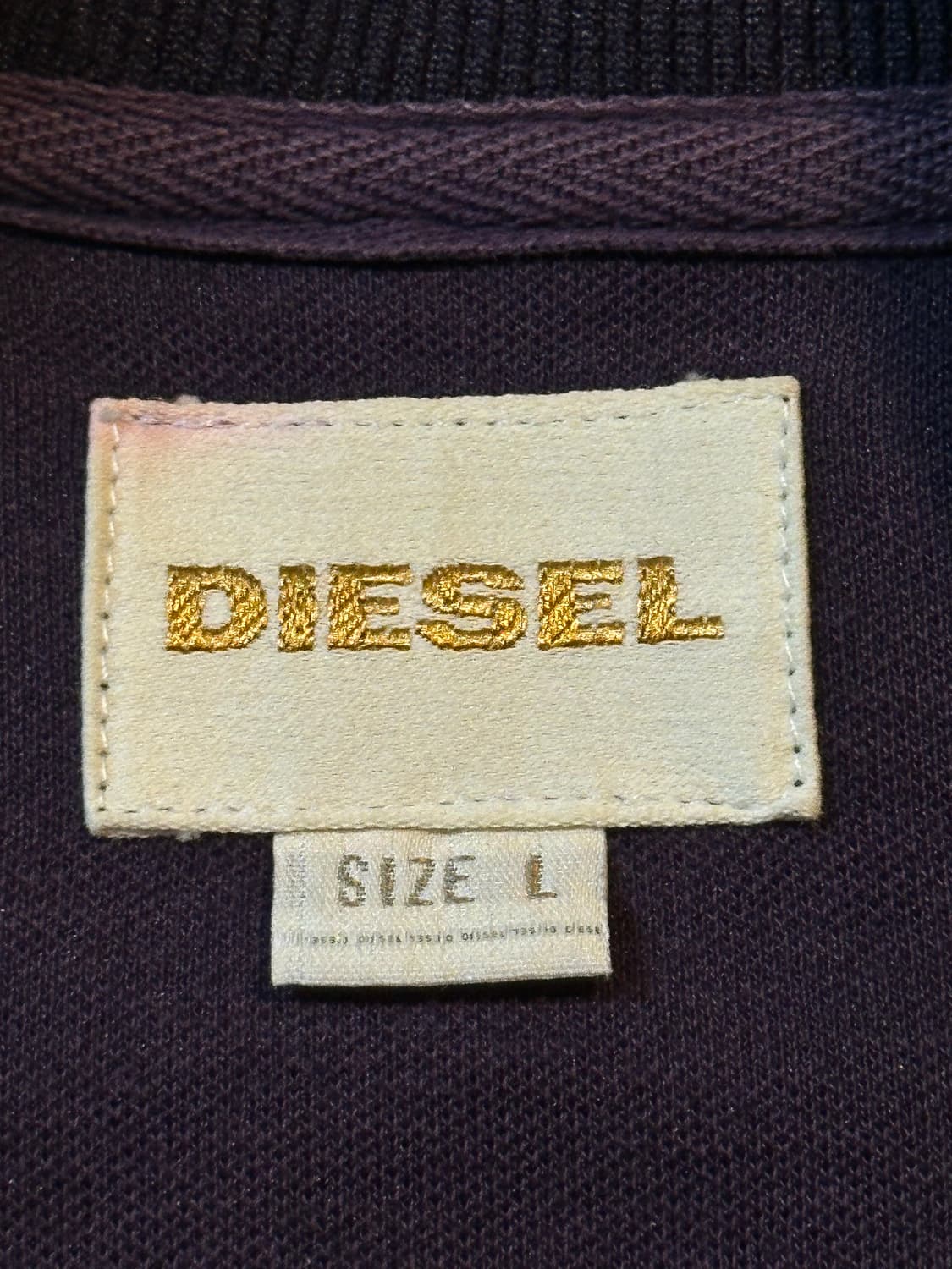 디젤 DIESEL 견장 해골 자수 디테일 트랙탑 져지 퍼플 상품이미지5