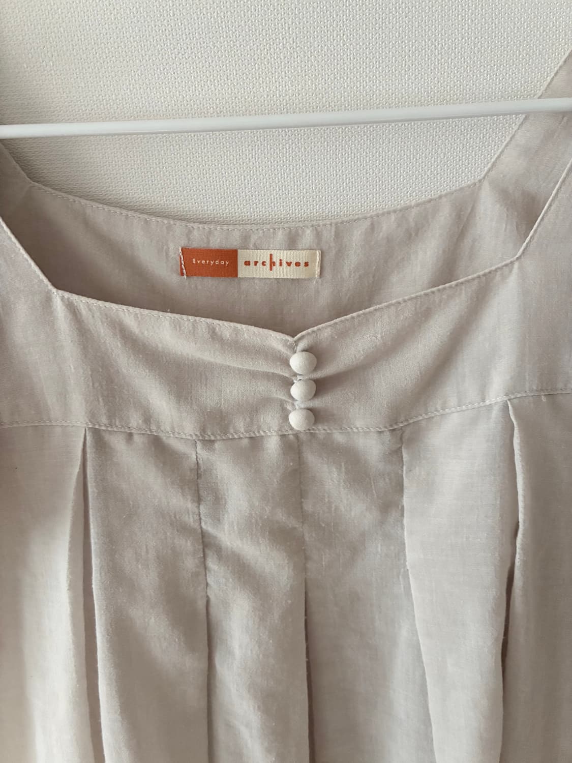 일본 빈티지 뮤트 연보라 반팔 블라우스  상품이미지2