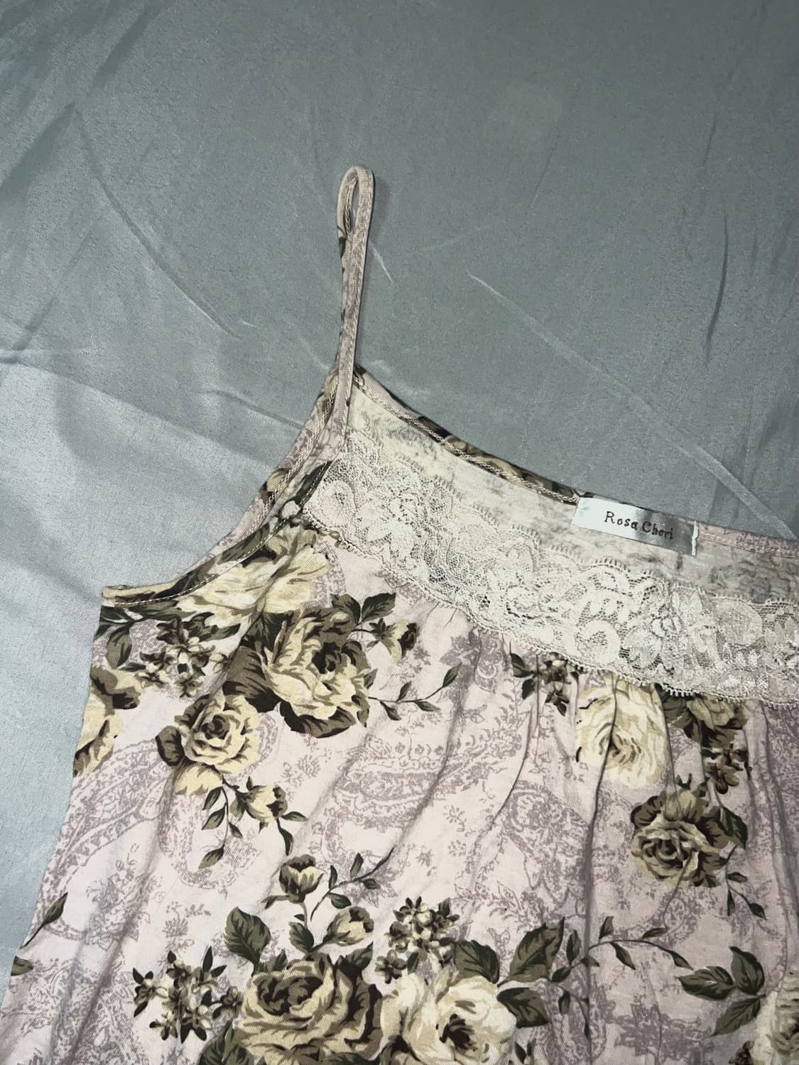 ✨vintage pink flower sleeveless 로즈 페이즐리 상품이미지4