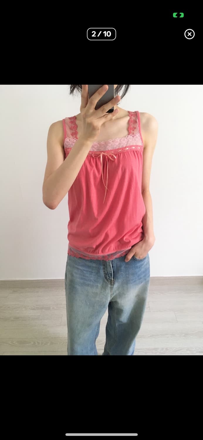 ribbon tie sleeveless 상품이미지2