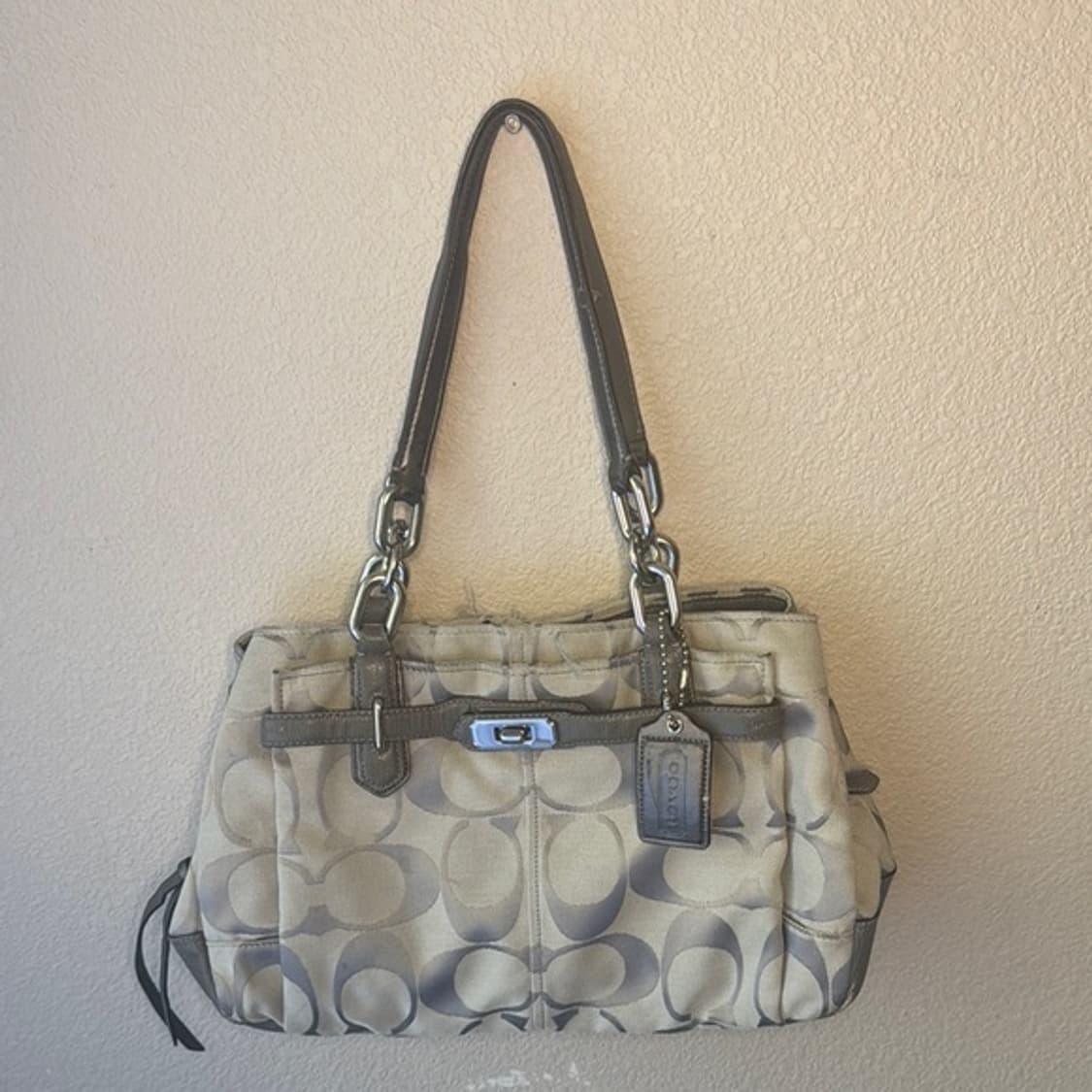 Coach Cream Gray bag 코치 크림숄더백 상품이미지2