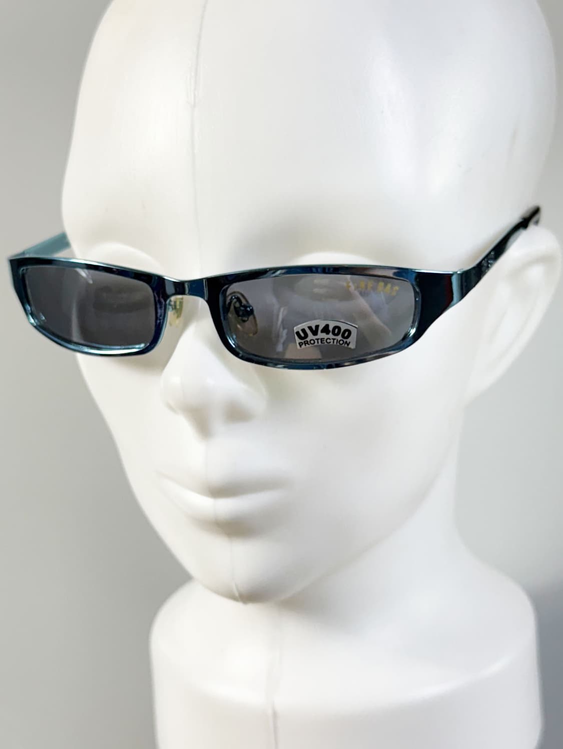 90s FIRE GAS 블루 메탈릭 스퀘어 빈티지 선글라스 상품이미지8