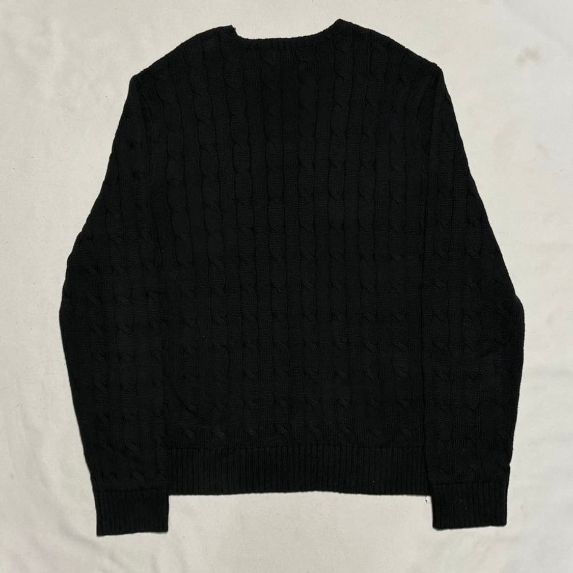 L 폴로랄프로렌 블랙 케이블 니트 상품이미지3