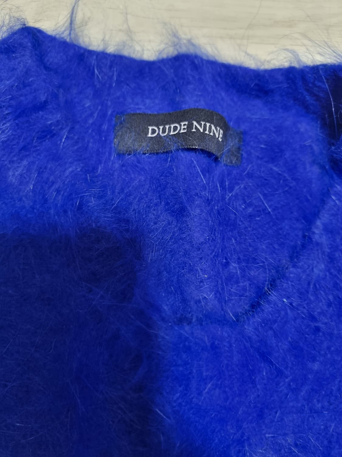 듀드나인 앙고라 니트 코발트블루 s 상품이미지2