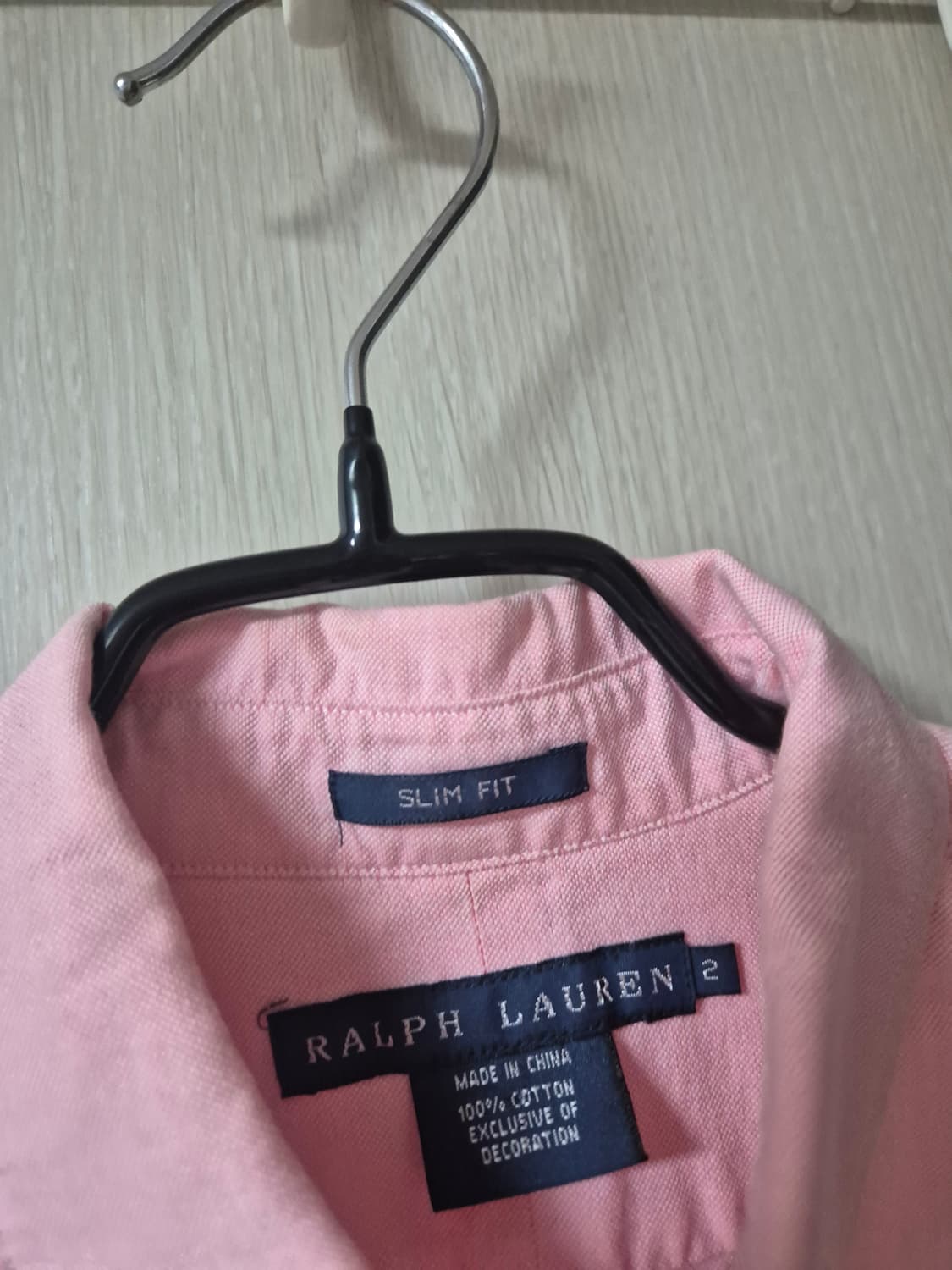 (정품) 폴로 랄프로렌 핑크 셔츠 슬림핏 남방 2 상품이미지4