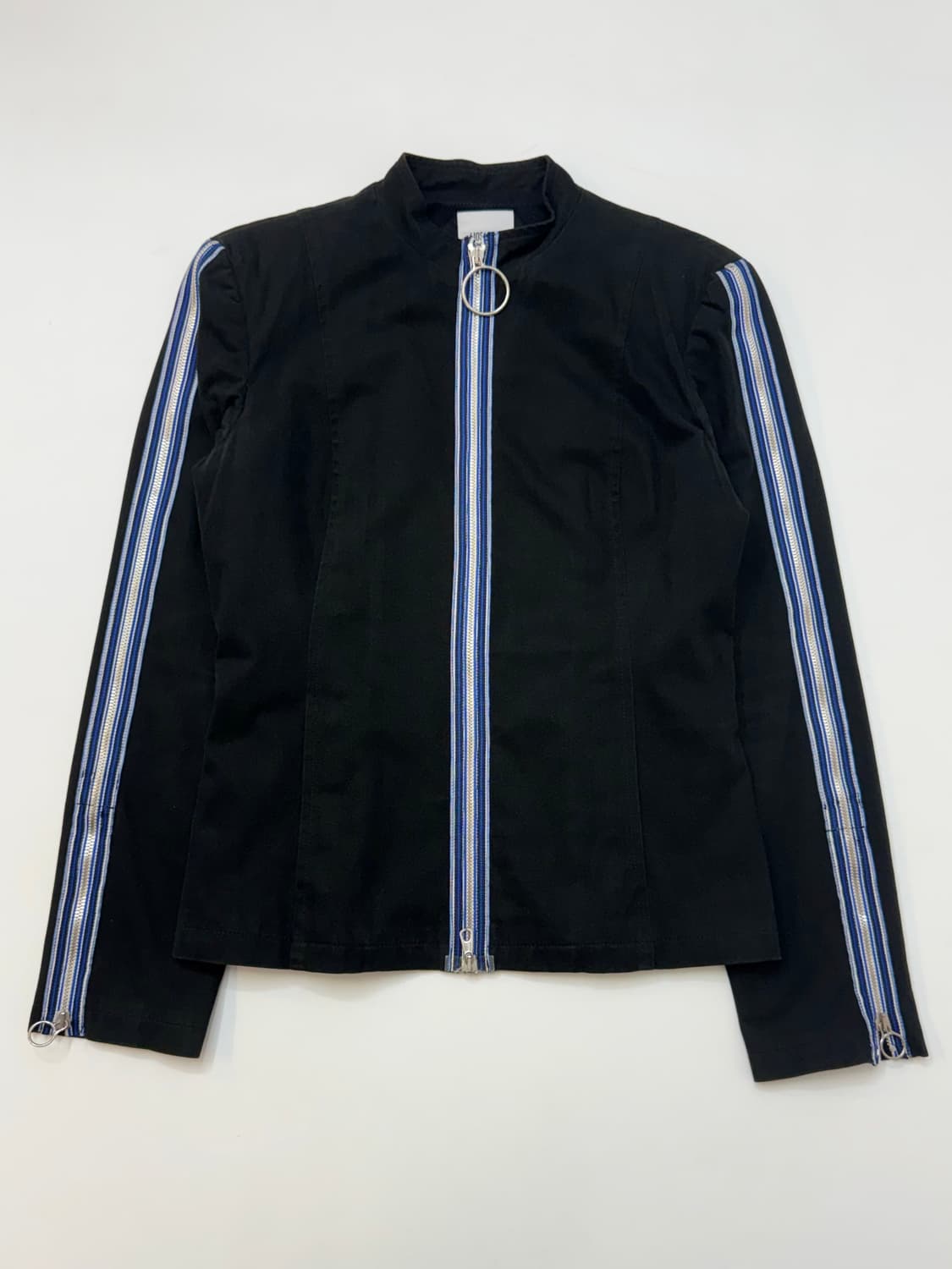 Moschino 모스키노 블랙컬러 스트라이프 디테일 집업 자켓 상품이미지1