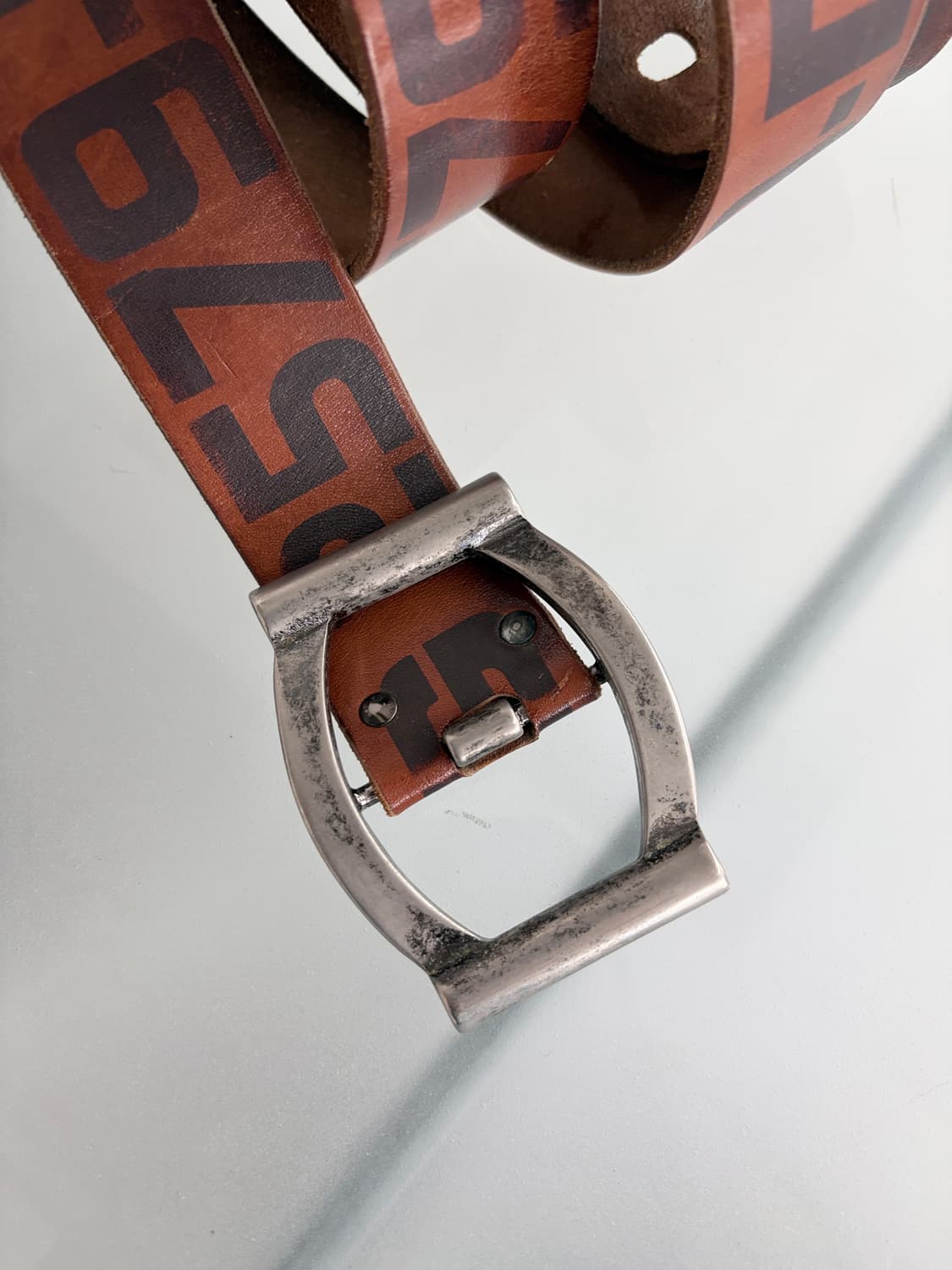 2000‘s 돌체앤가바나 로고 레더 벨트 상품이미지3