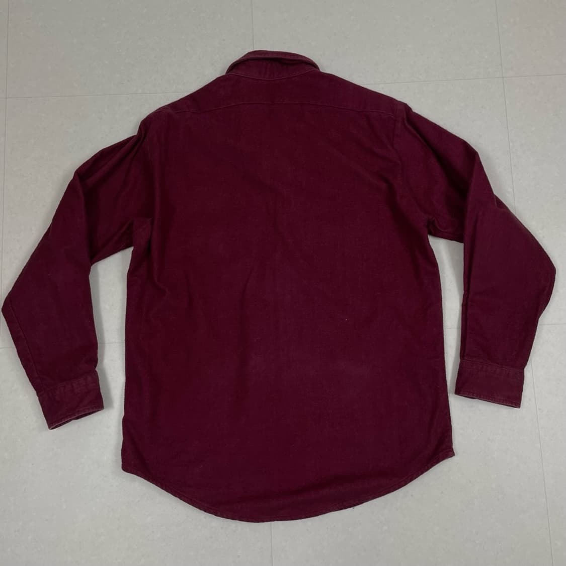 엘엘빈 L.L.Bean 버건디 투포켓 플란넬 셔츠 L 상품이미지5
