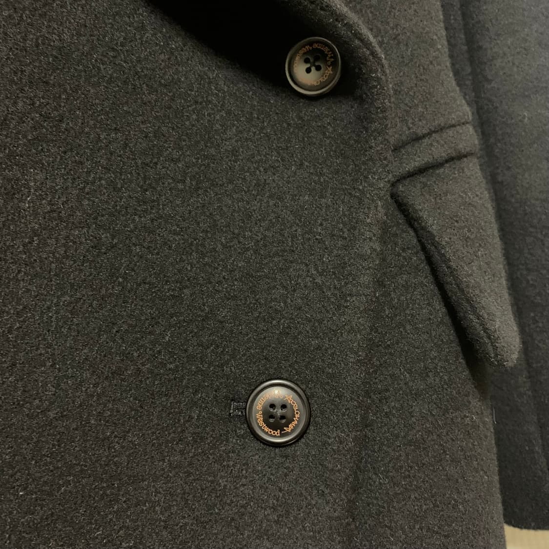 vivienne westwood 비대칭 카라 울 캐시미어 코트  상품이미지8