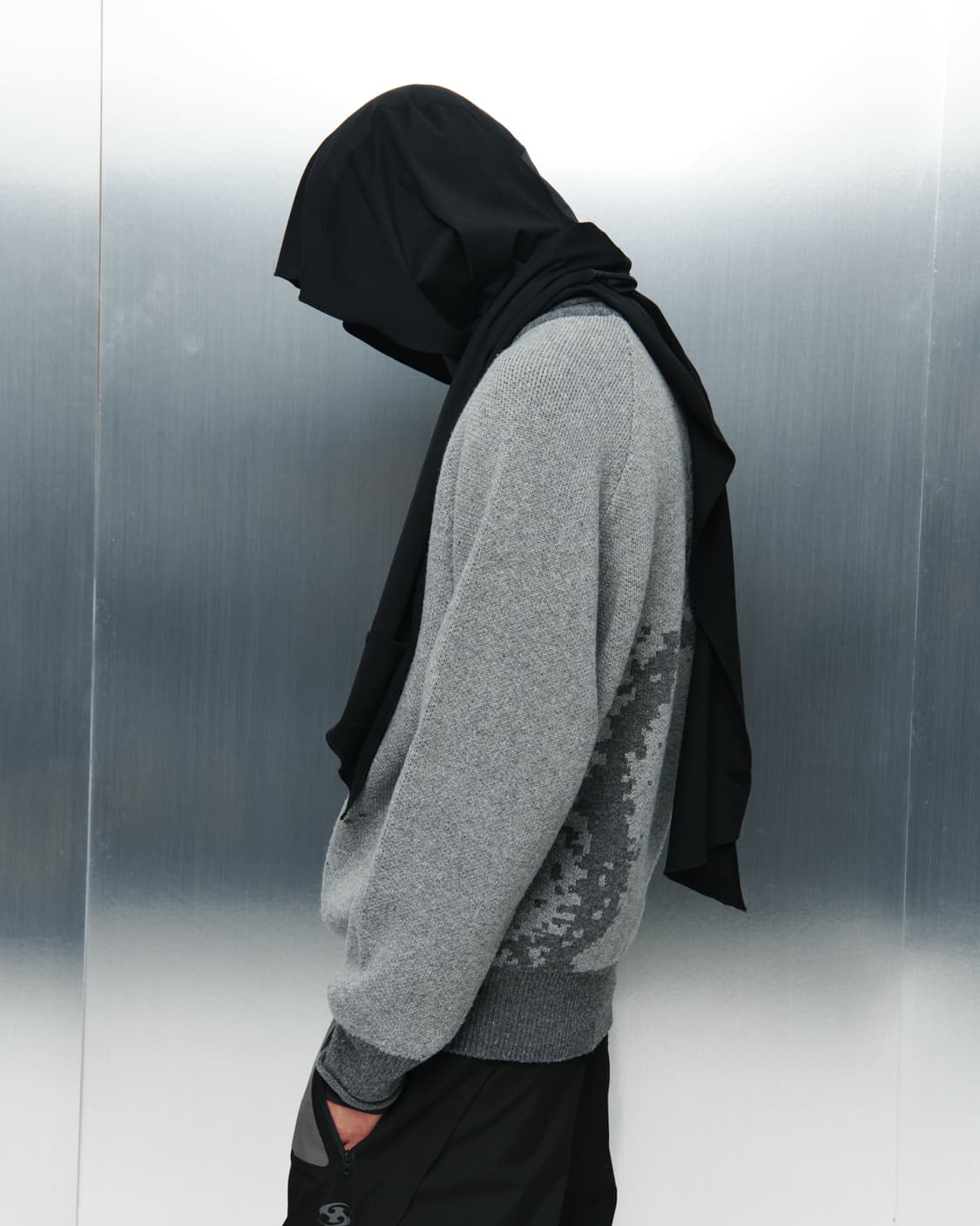 산산기어 HOODIE SCARF / BLACK 상품이미지1
