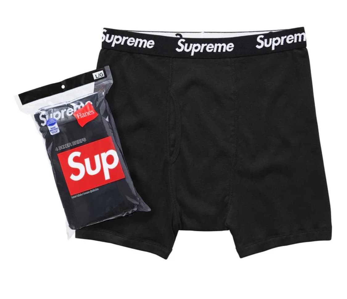 슈프림 헤인즈 박서 브리프 블랙 S 상품이미지1