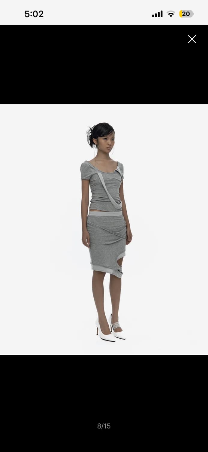 카시코 Peek-a-boo Top Gray 상품이미지4
