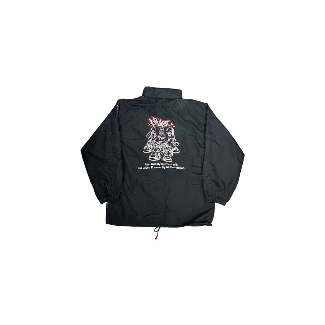 일본 빈티지 블랙 올드스쿨 프린팅 빅 로고 트랙 자켓 상품이미지6