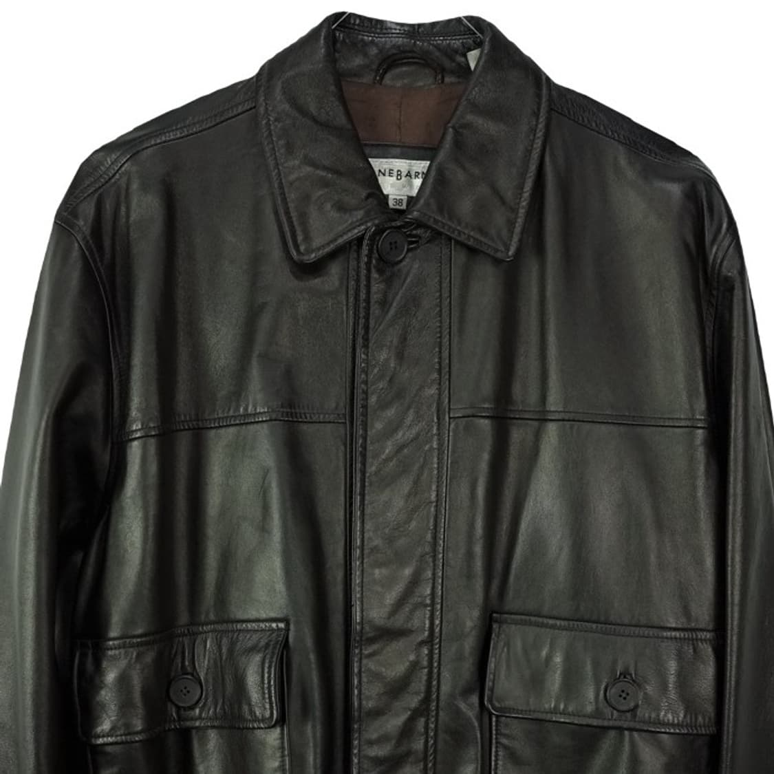 [제인 반스] 90'S 빈티지 리얼 쉽스킨 레더 봄버 자켓 P01572 상품이미지4