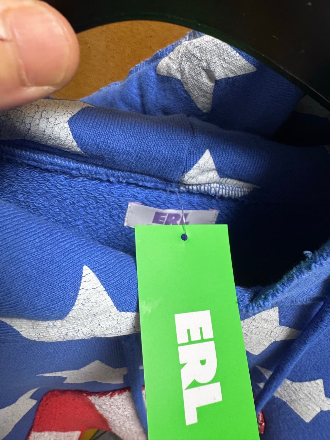 ERL 스타후드스웻 L(택달린새상품) 상품이미지5