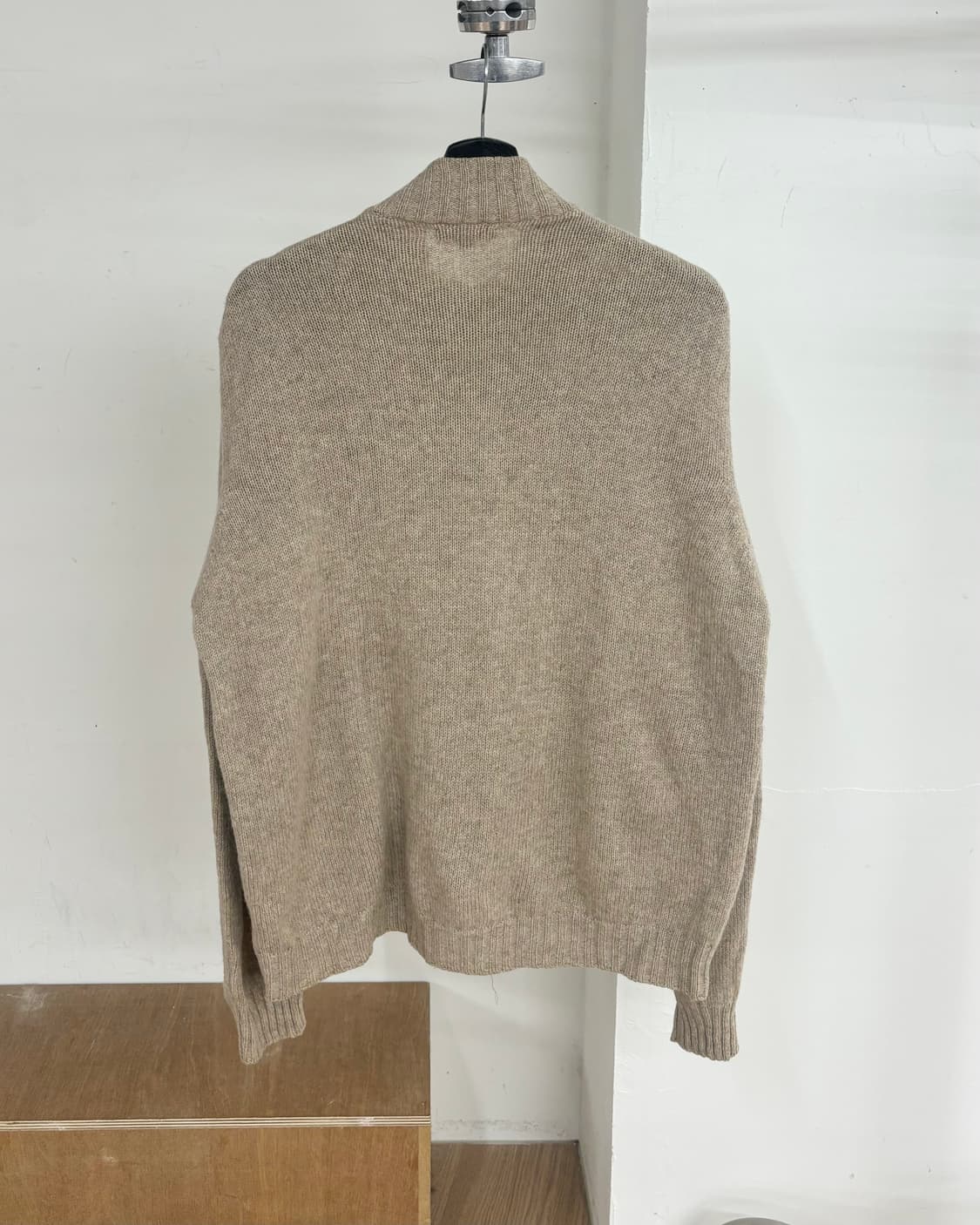 버버리 노바 체크 울 니트 집업 상품이미지6