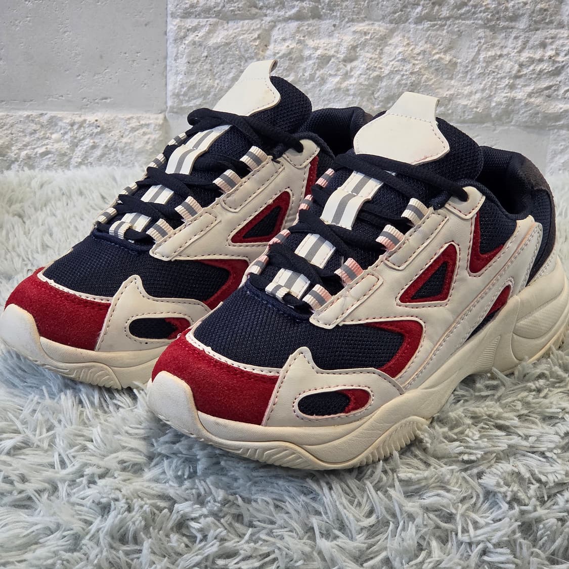 8q-16:슈펜 AFHJ19W20어글리 스니커즈 네이비레드(230) 상품이미지1