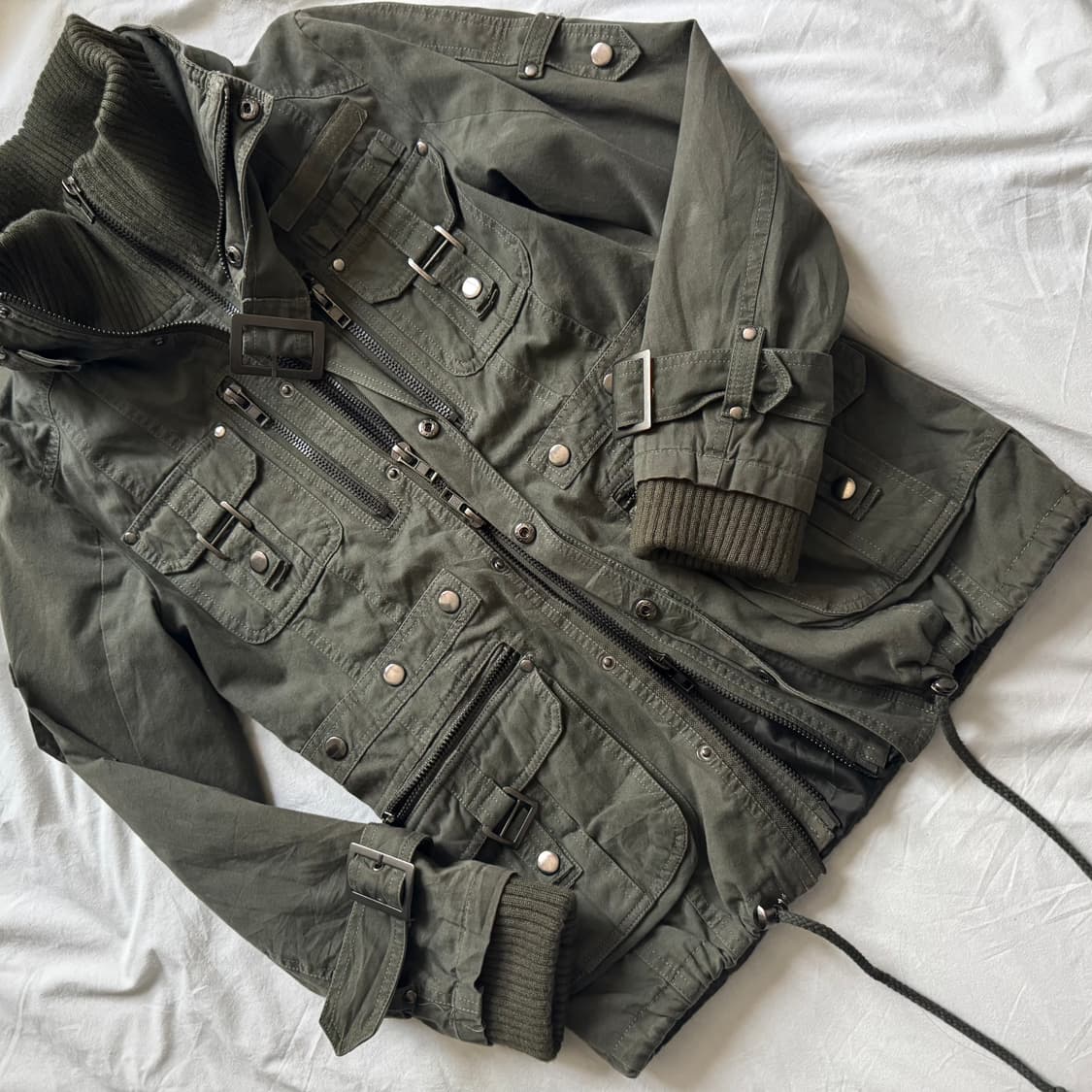 고스트오브할렘 투카라 하이넥 2way 스터드 버클 자켓 y2K 펑크 갸루 상품이미지7