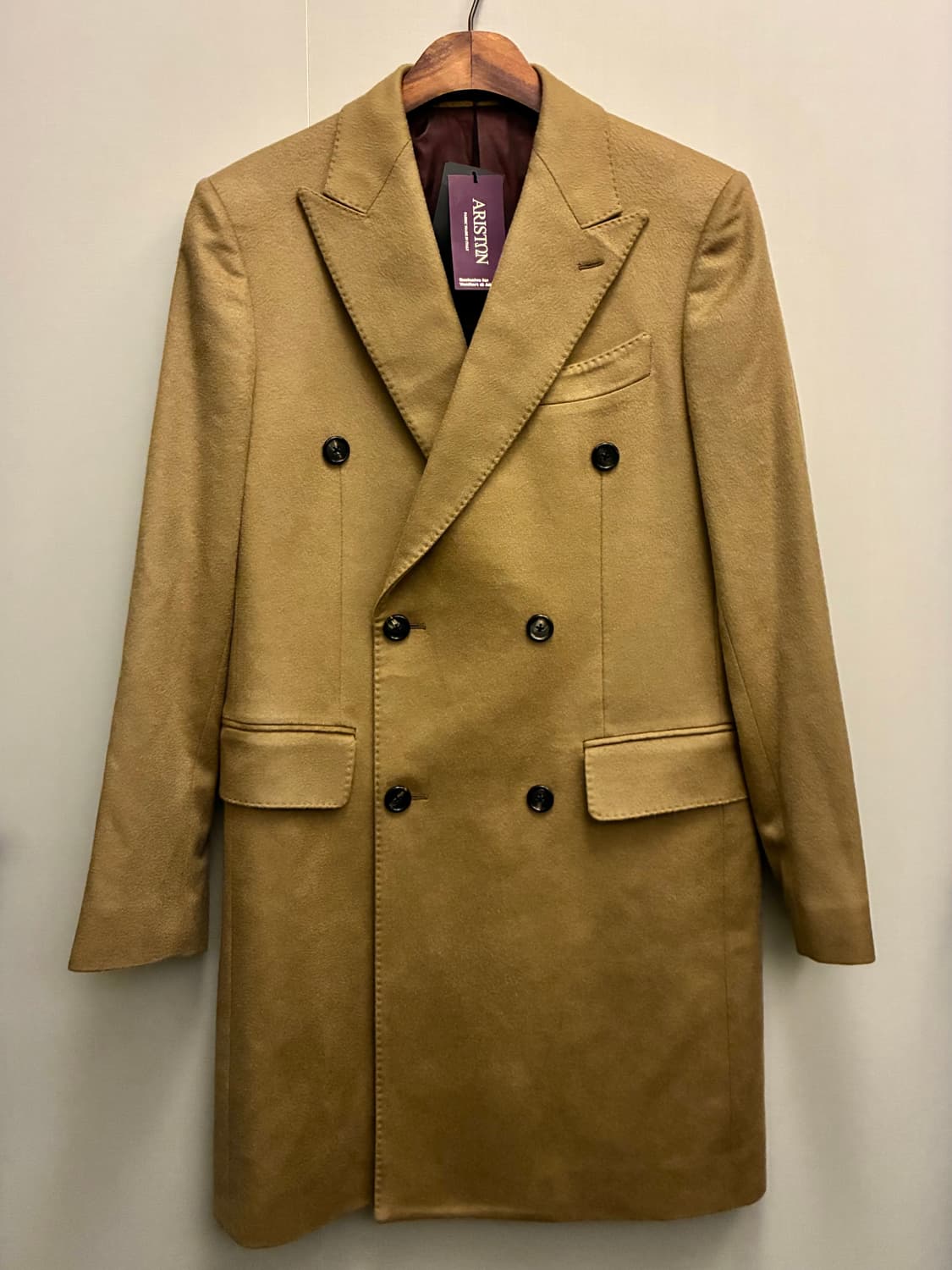 (95)반하트 아리스톤 나폴리 캐시미어 더블 브레스티드 코트 상품이미지1