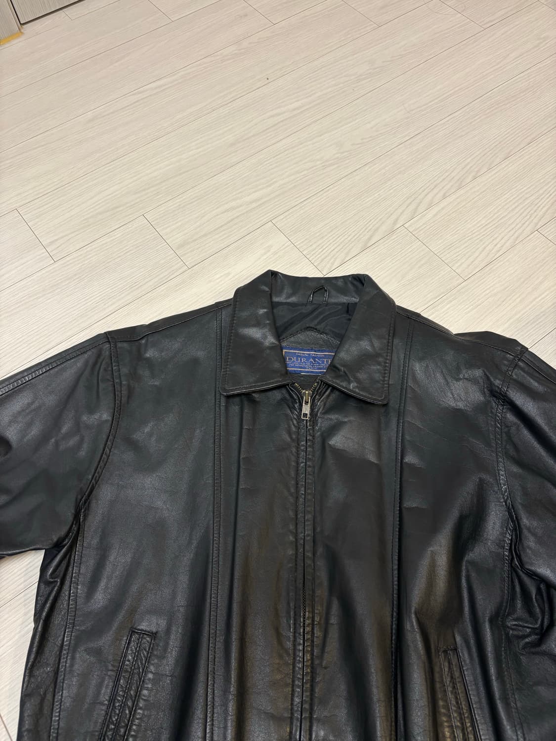 빈티지 웨스턴 레더 봄버 가죽 블루종 자켓 상품이미지1