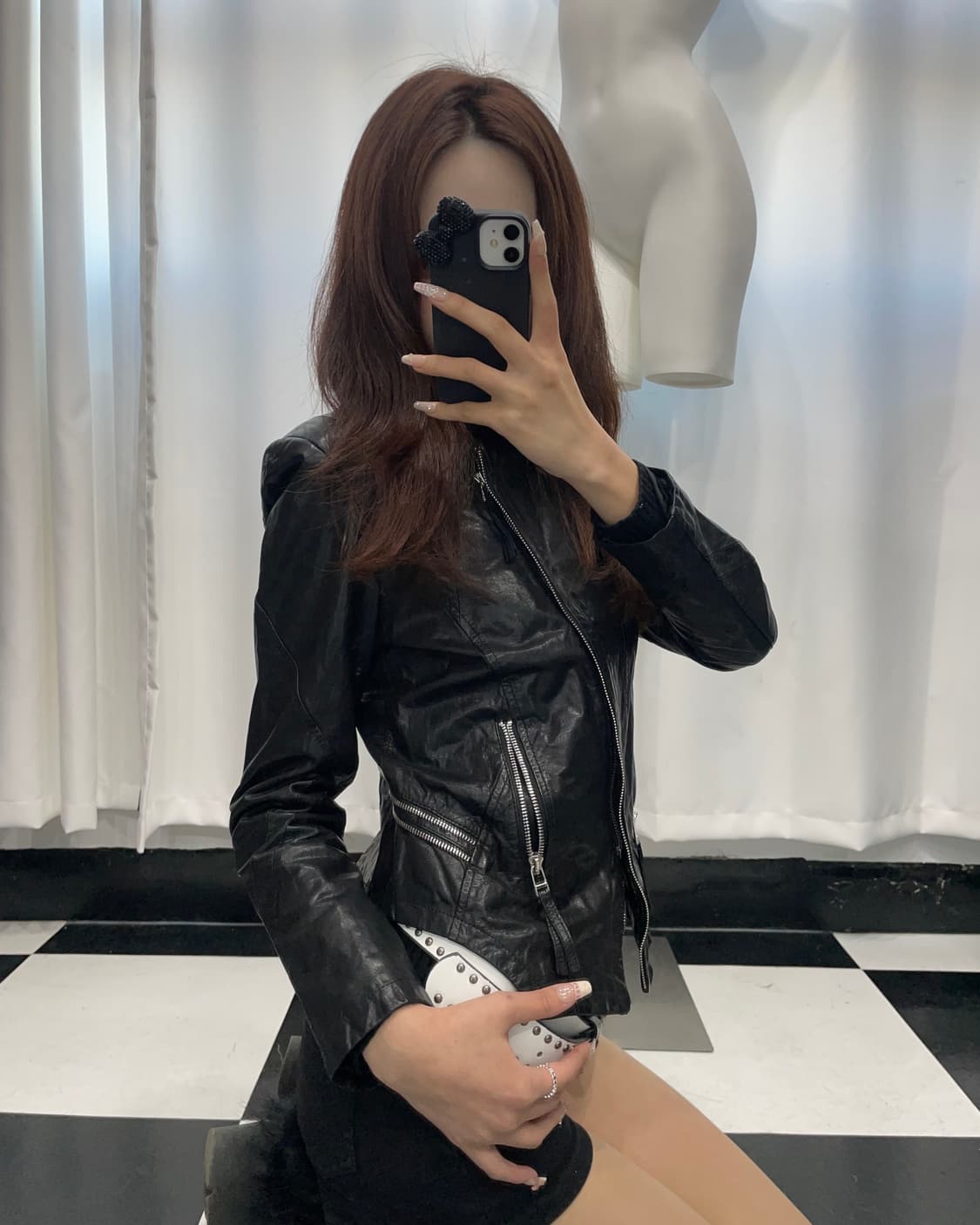 🎸블랙 레더 자켓🎸 상품이미지4