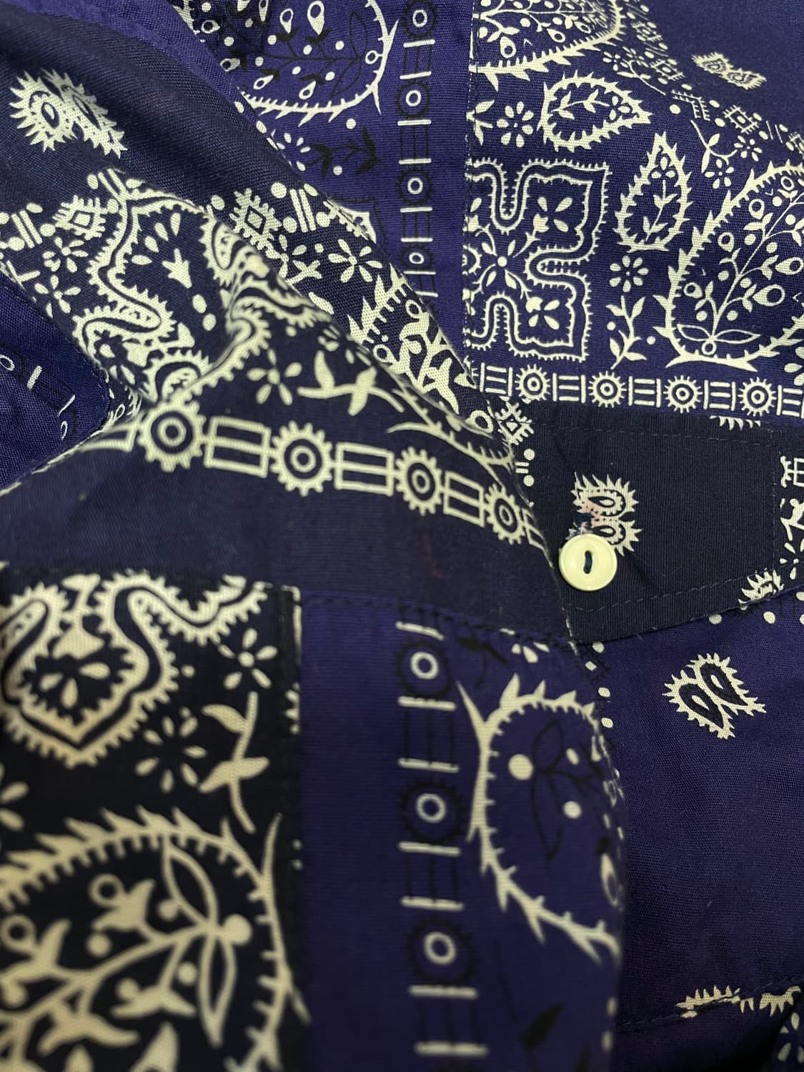 (L)La Rocca라로카 블루 페이즐리 반다나 셔츠 상품이미지9