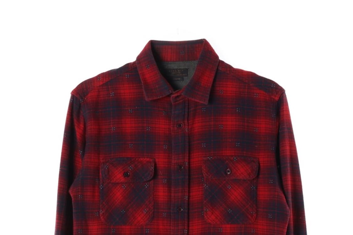 ZARA MAN 타탄 체크 포켓 워크 셔츠 M 상품이미지3