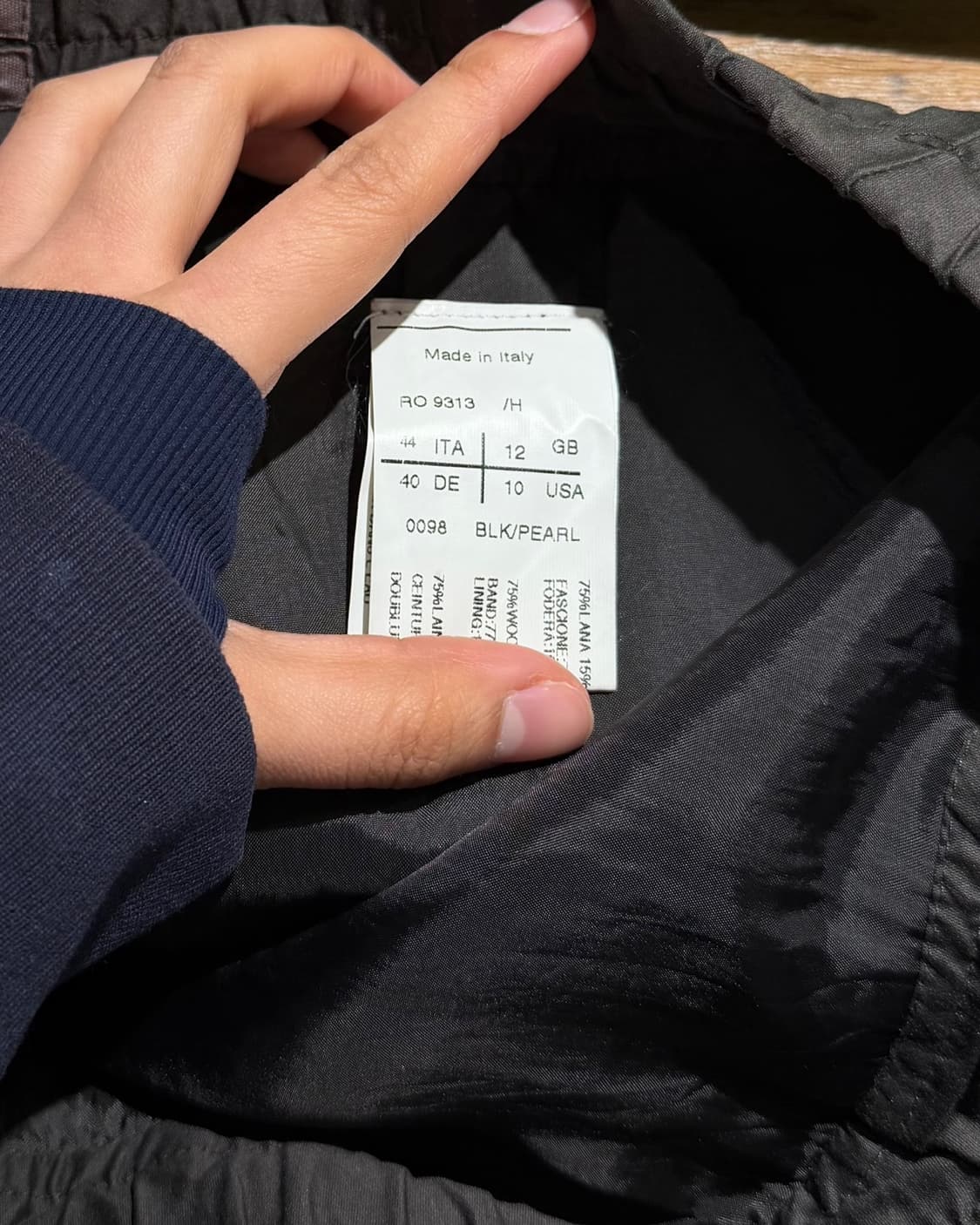 릭오웬스 브라운 그레이 체크 fw12 마운틴 미디 스커트 상품이미지8