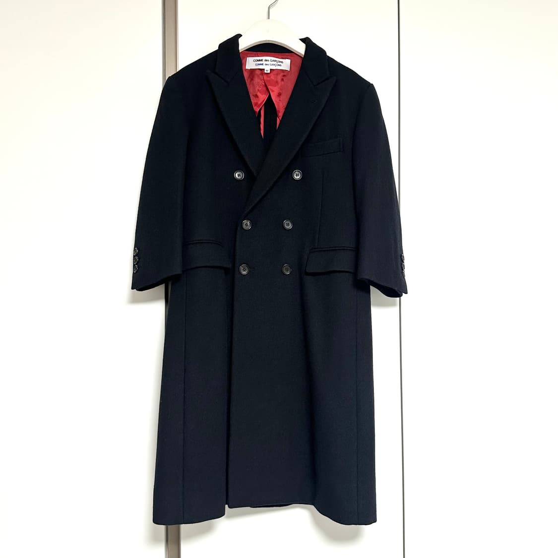 꼼데가르송 울 코트 블랙 상품이미지5