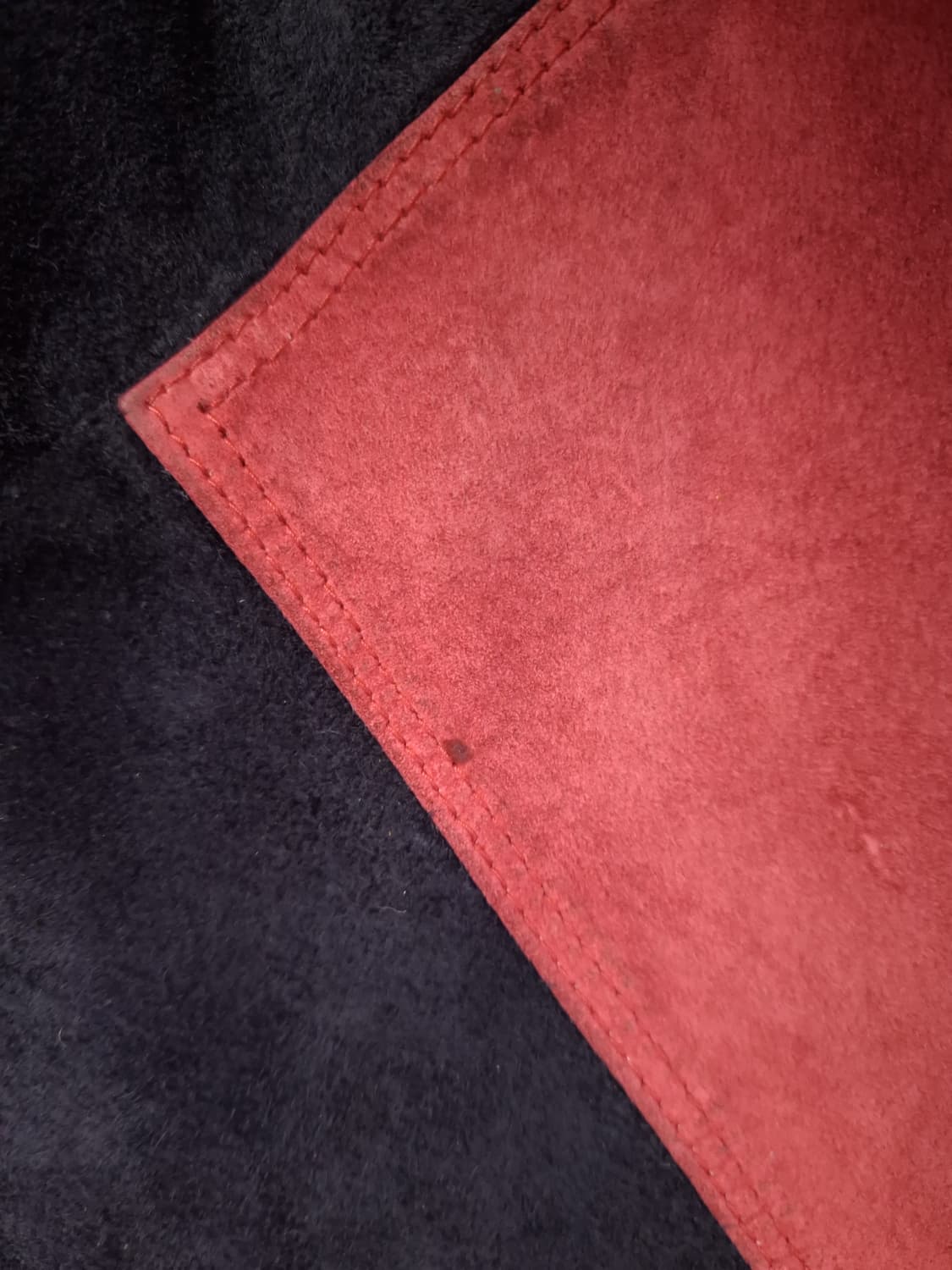 90's 빈티지 국내산 리얼 스웨이드 배색 봄버 자켓 상품이미지8