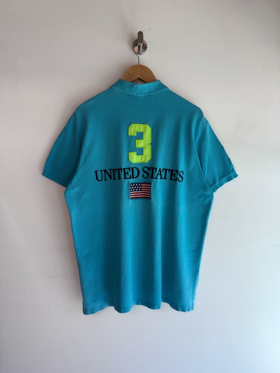 폴로 랄프로렌 USA 성조기 스카이블루 치프키프 빅포니 pk 카라티  상품이미지2