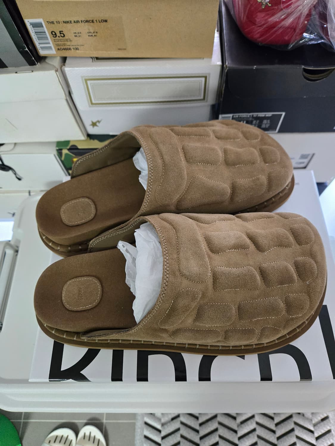 킨치 x 이예 본 뮬 카키 상품이미지5