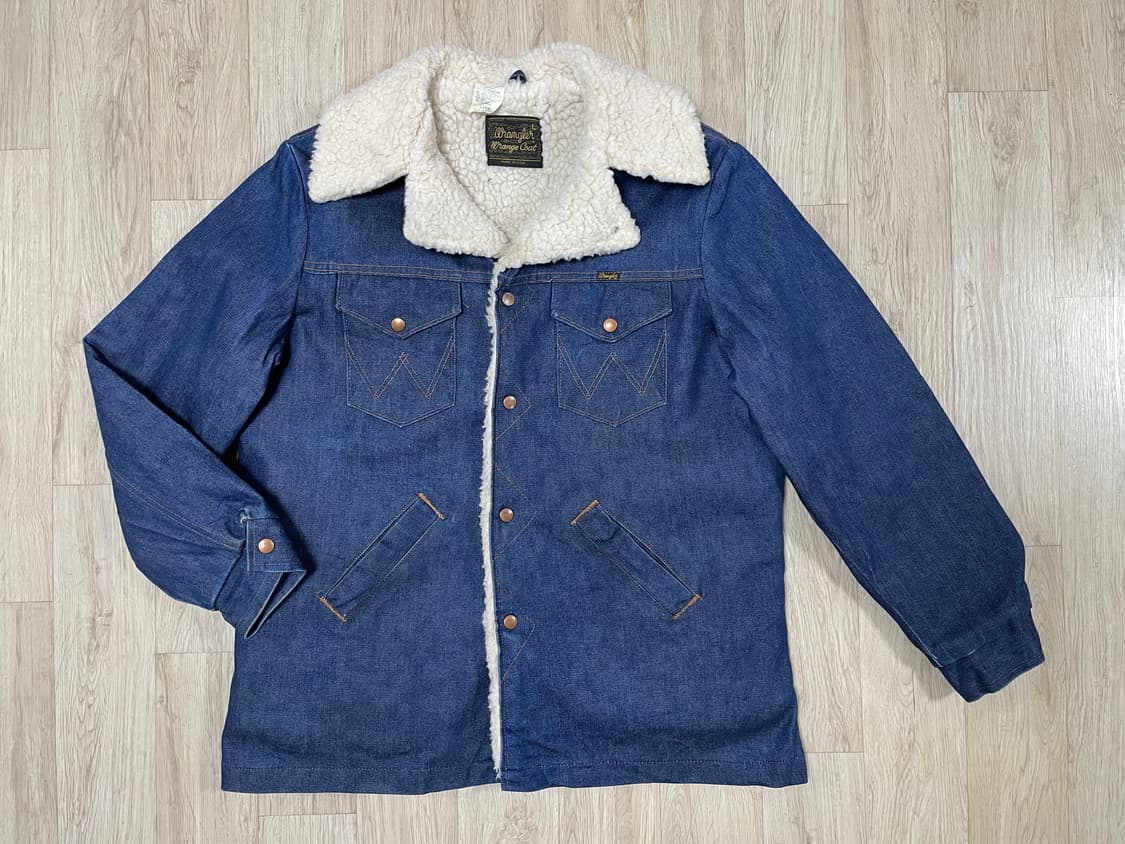 105) 70's 랭글러 데님 양털코트(미국제)민트급(RRL&LVC&폴로 상품이미지1