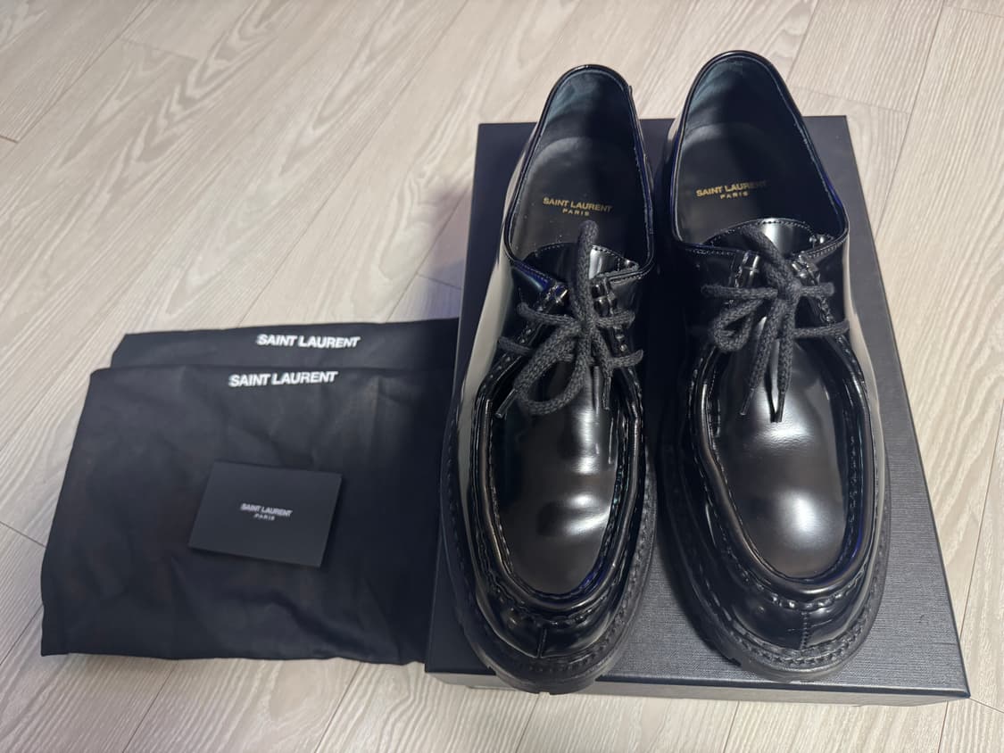 생로랑 / 마르셀 패널 더비 블랙 / 43 상품이미지2