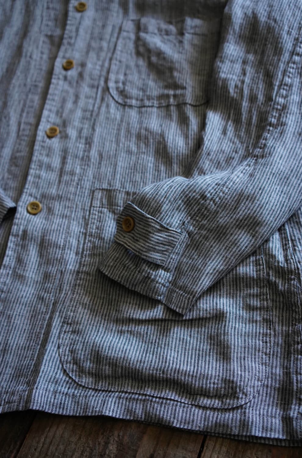 워드로브41 Barista Shirts JK Grey Stripe XL 상품이미지4