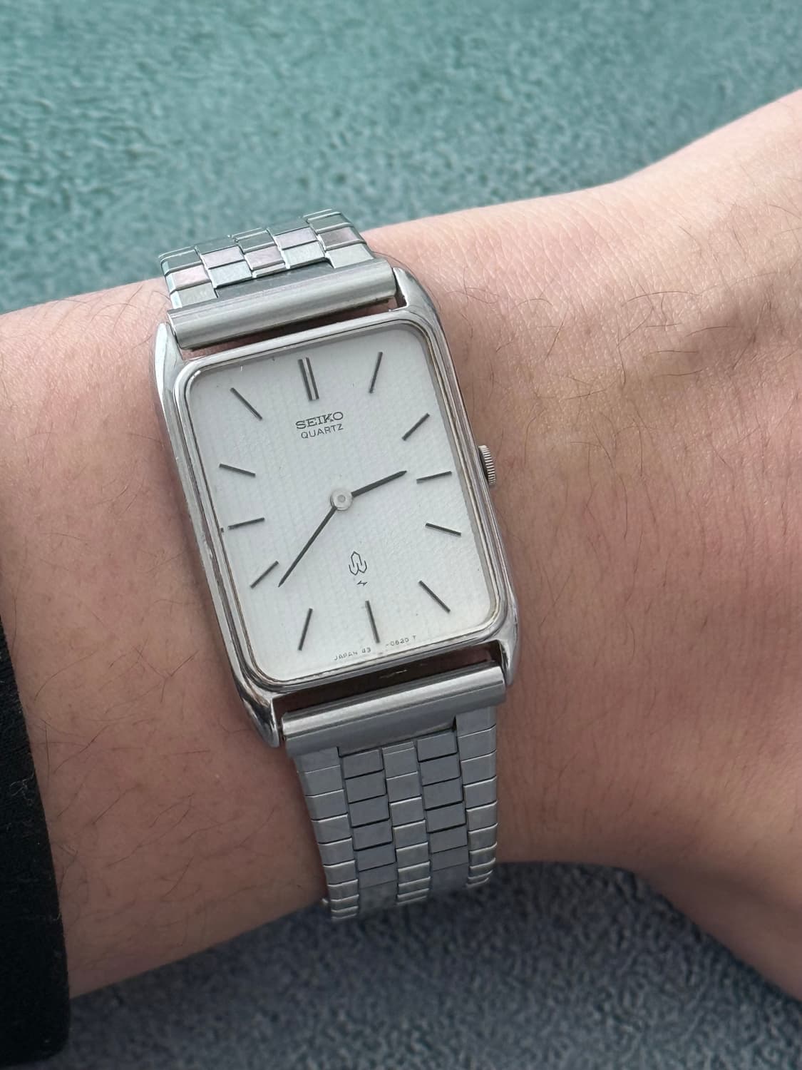 세이코 Seiko 탱크 수직 격자 패턴 다이얼 상품이미지5