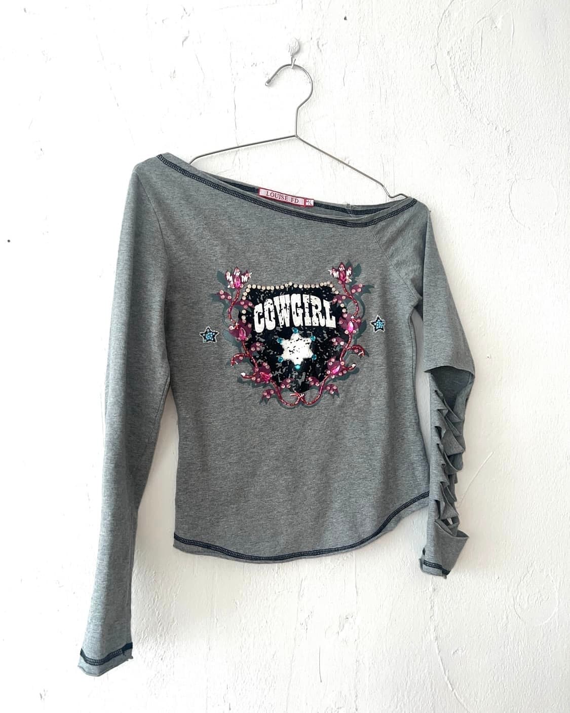 Unbalance shoulder damage top 상품이미지5