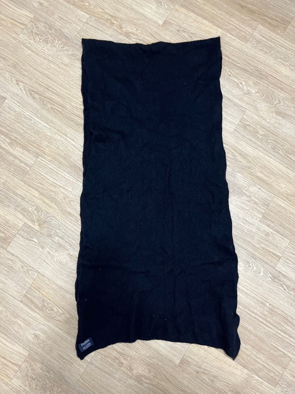 드레익스 머플러 스카프 캐시미어 100% 블랙 상품이미지4