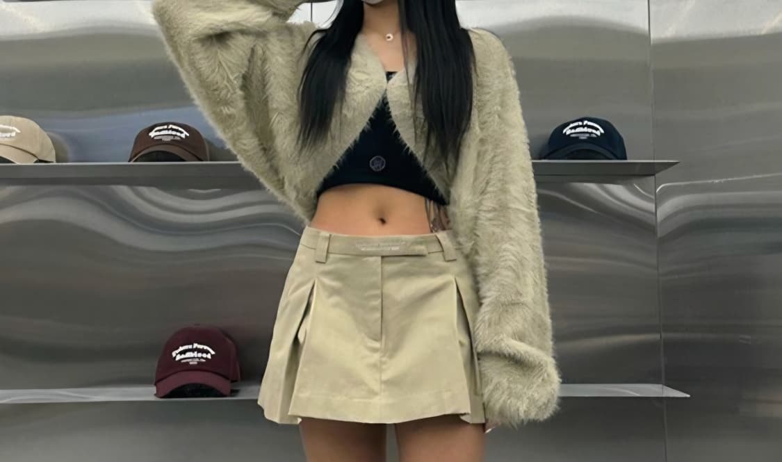 배드블러드 플뢰드 모헤어 볼레로 가디건 상품이미지1