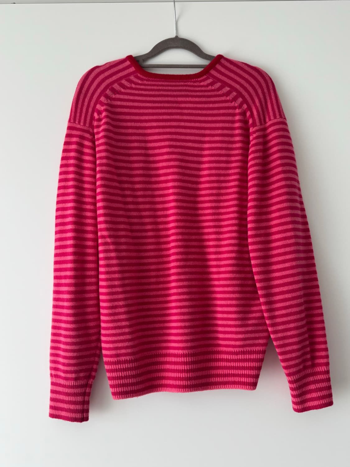 문달 risca 니트 핑크 스트라이프 상품이미지3