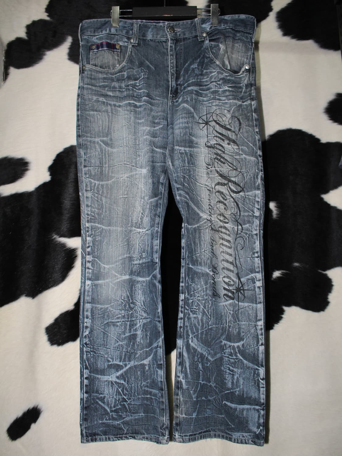 "Wild Life" Oversize Punk Pattern Denim 상품이미지2