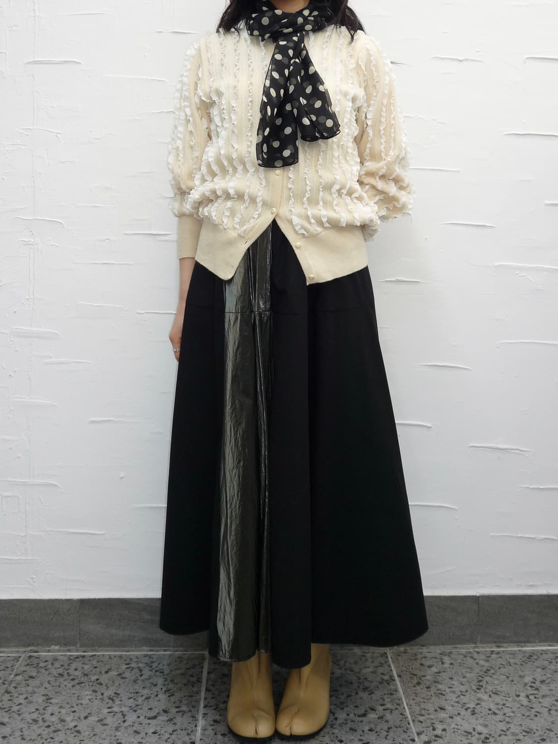 shine lined skirt 상품이미지4