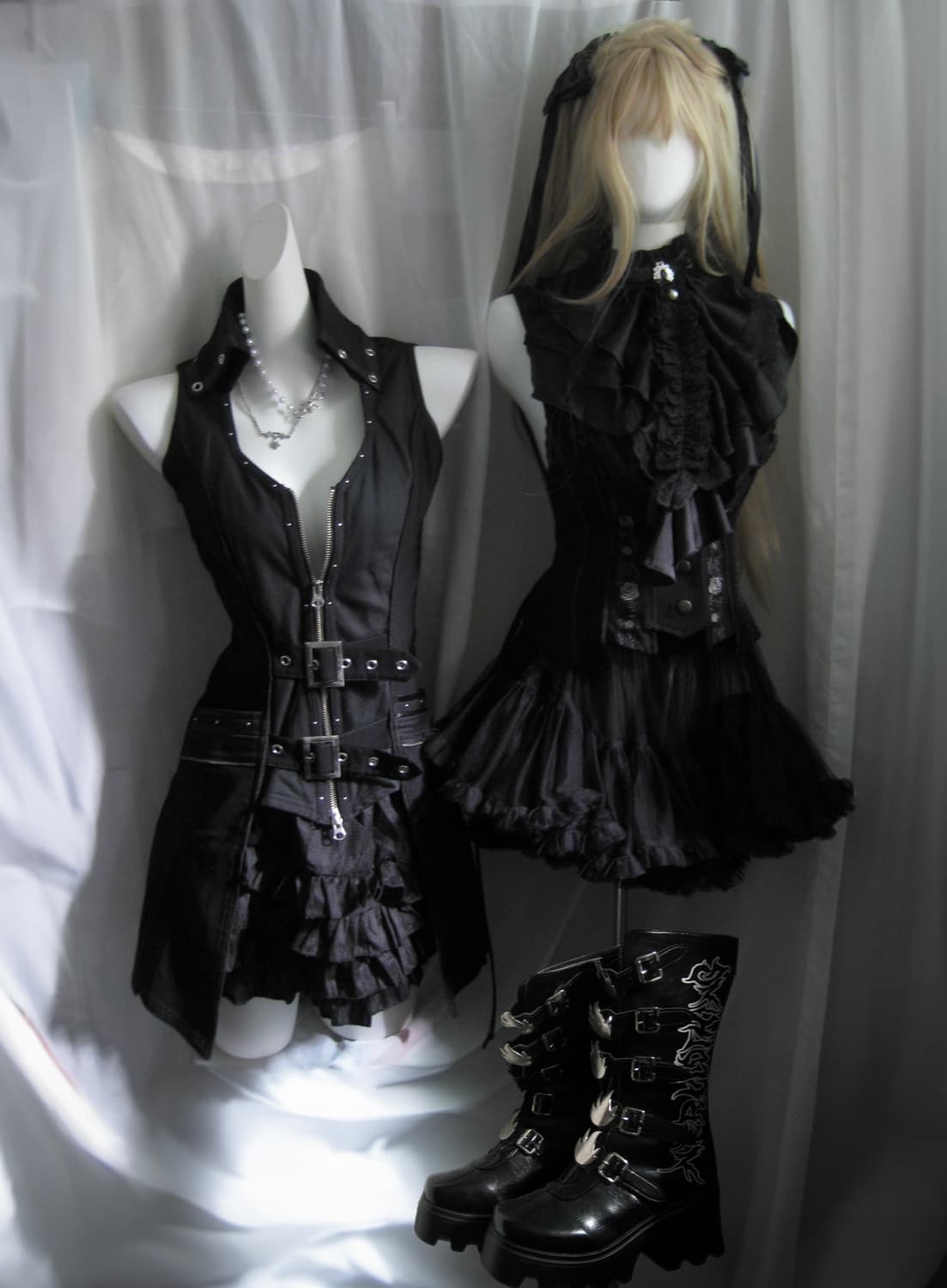 Nier long boots 펑크 부츠 신발 상품이미지2